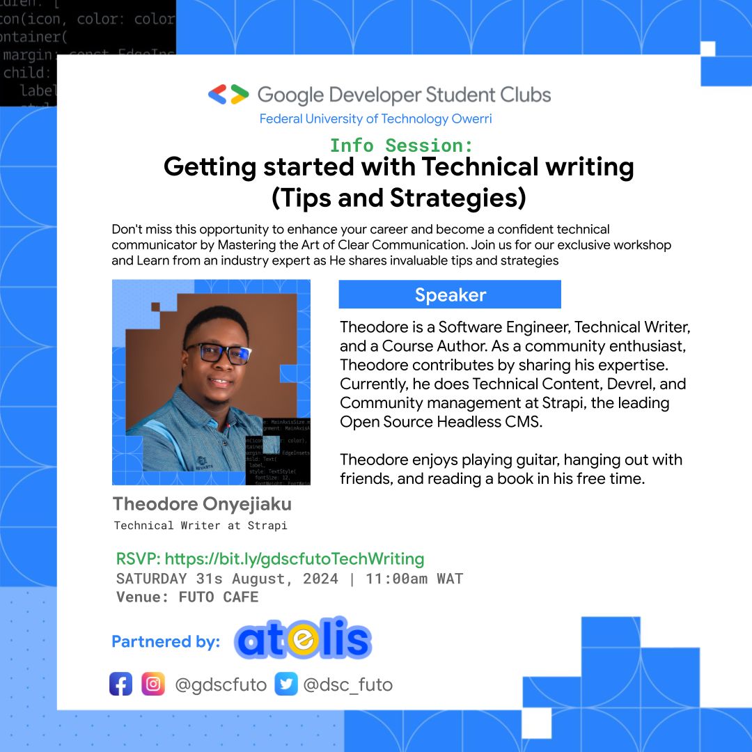 Getting started with Technical Writing